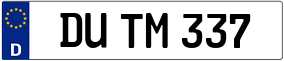 Trailer License Plate